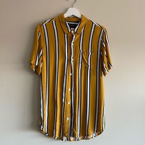 Mens Striped Button Down Shirt
